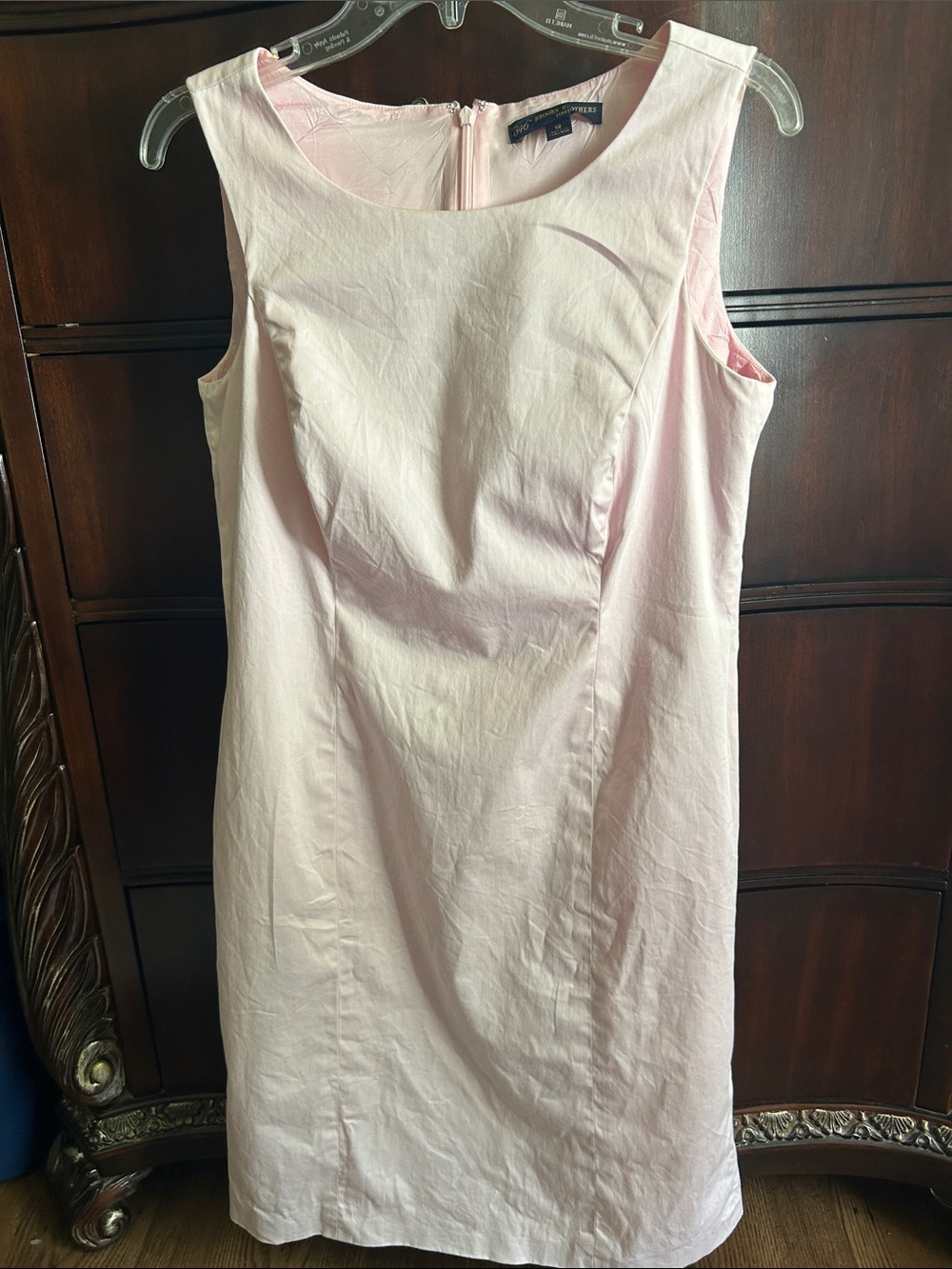 Sleeveless Light Pink Midi Sheath Dress